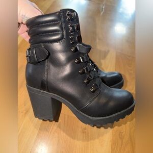 MIA Black Combat Moto Boots